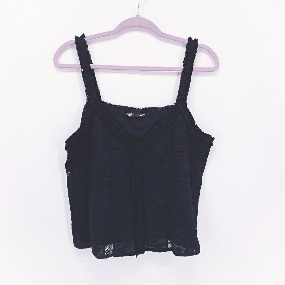 Zara Embroidered Cami Tank